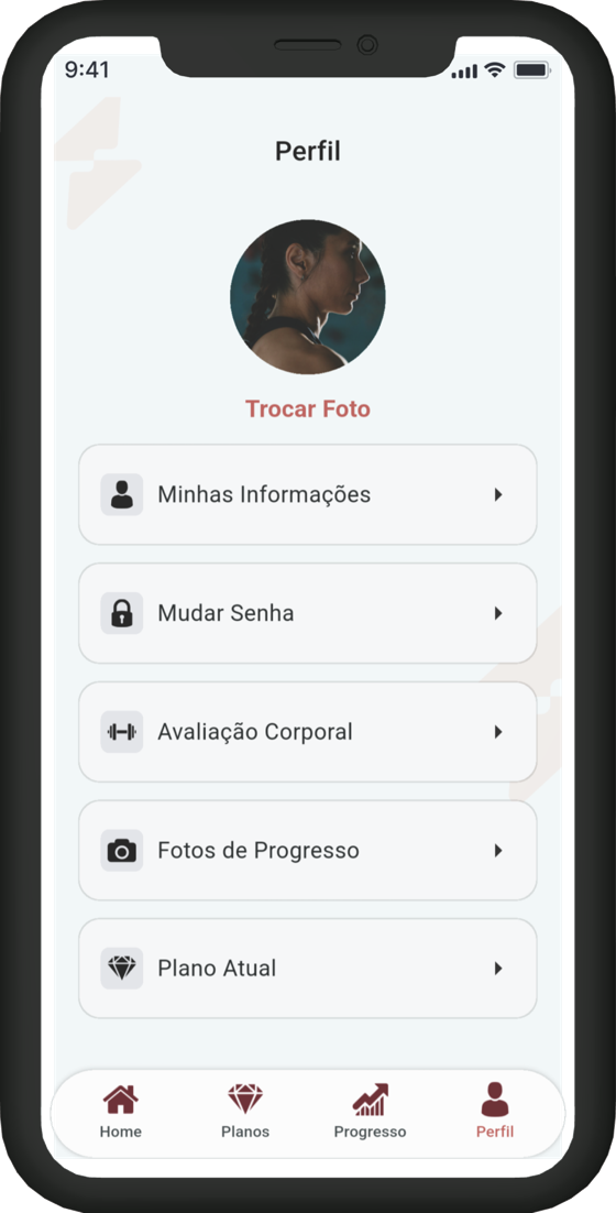 Seu perfil, suas avaliações e seu plano